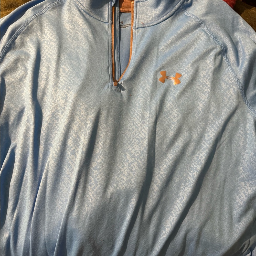 Men’s Under Armour light blue quarter-zip